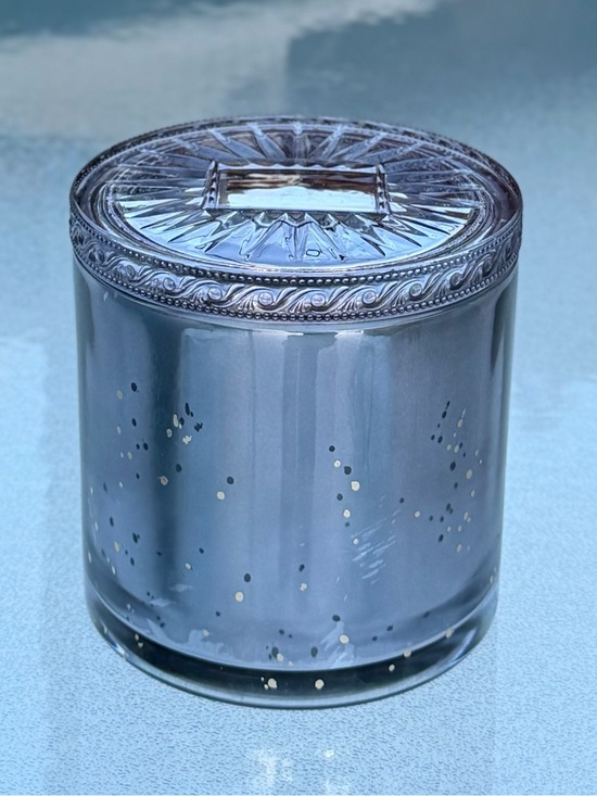 Voluspa Other - Voluspa Decorative Gray Speckled Maison Grande Empty 3-Wick Candle Jar No Candle
